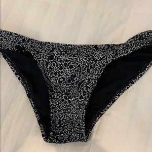 Old navy black and white printed bikini bottoms